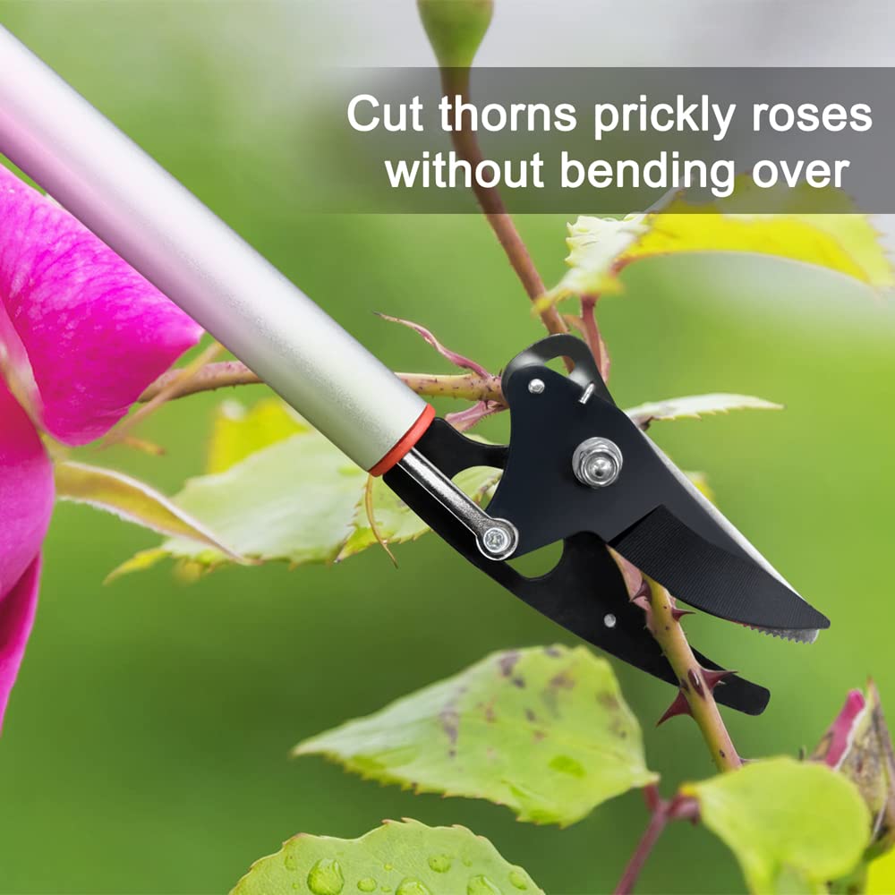 Byhagern lightweight aluminum handle reduces wrist fatigue during long pruning sessions.