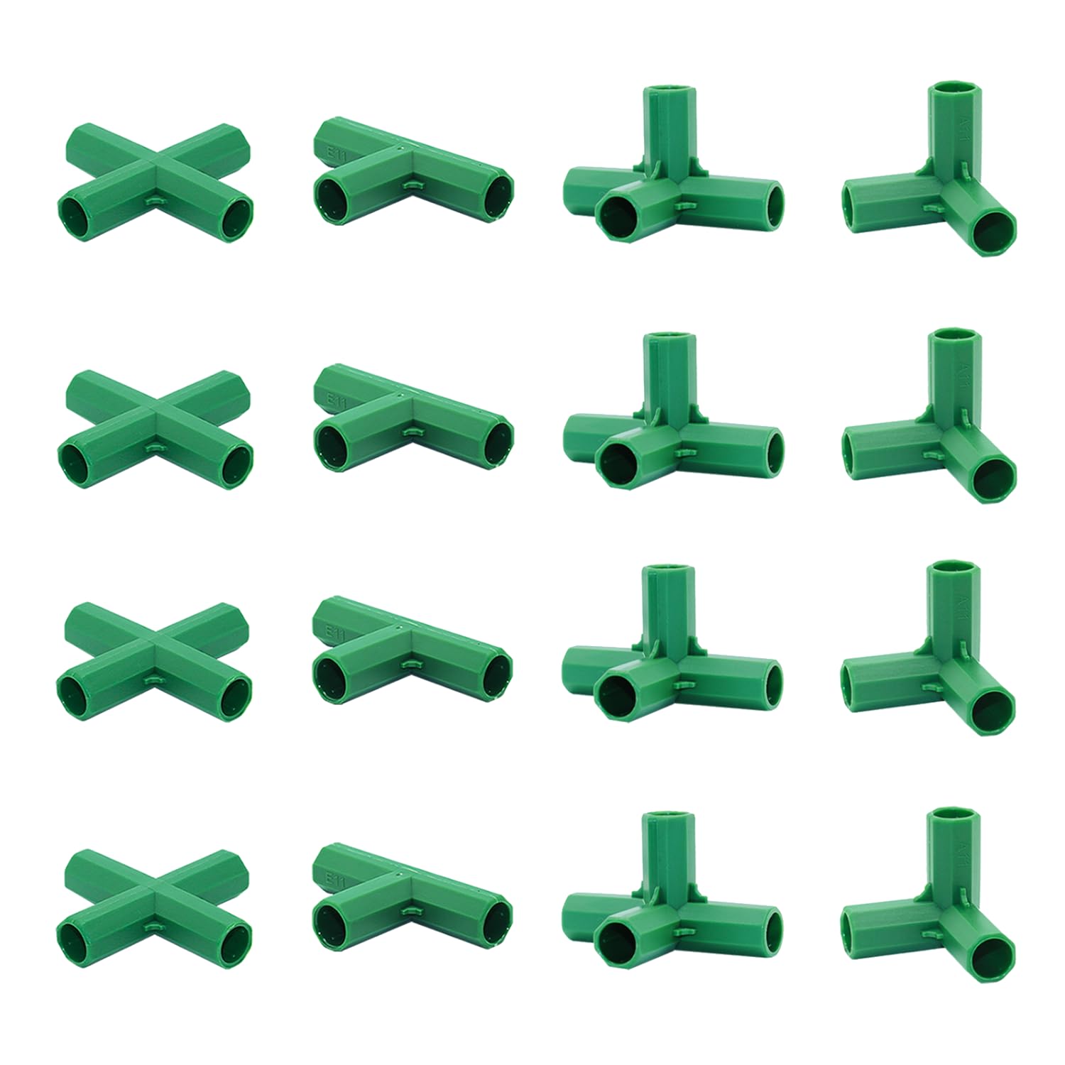 Bykswil 16mm Type A connector for sturdy greenhouse frame assembly and wind resistance.