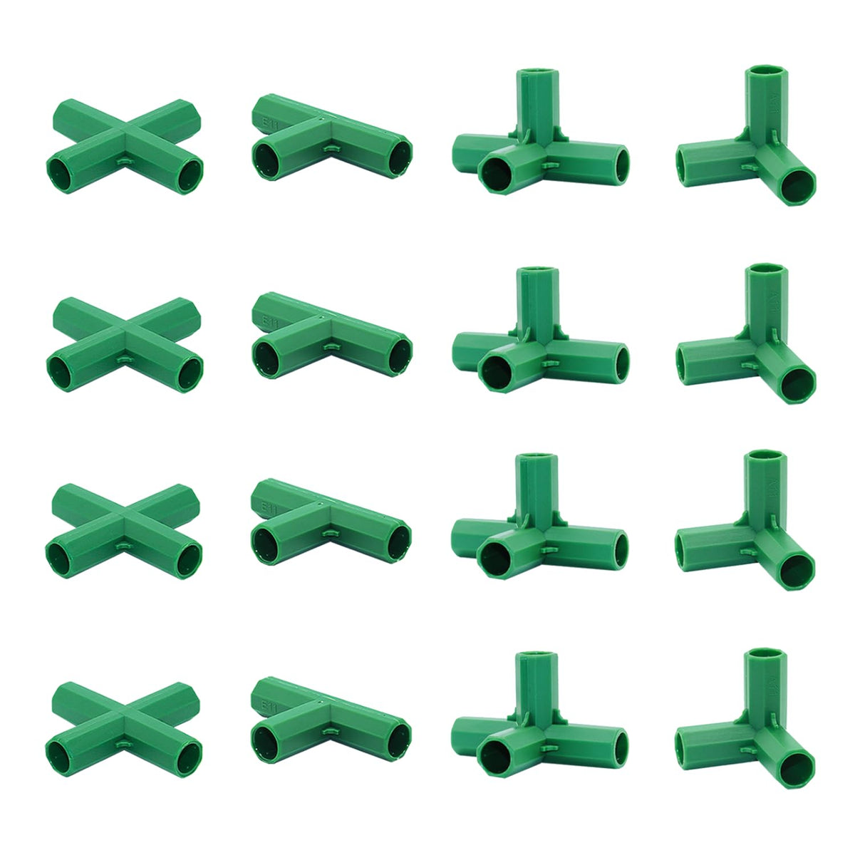 Bykswil 16mm Type A connector for sturdy greenhouse frame assembly and wind resistance.