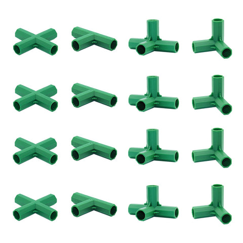 Bykswil 16mm Type A connector for sturdy greenhouse frame assembly and wind resistance.