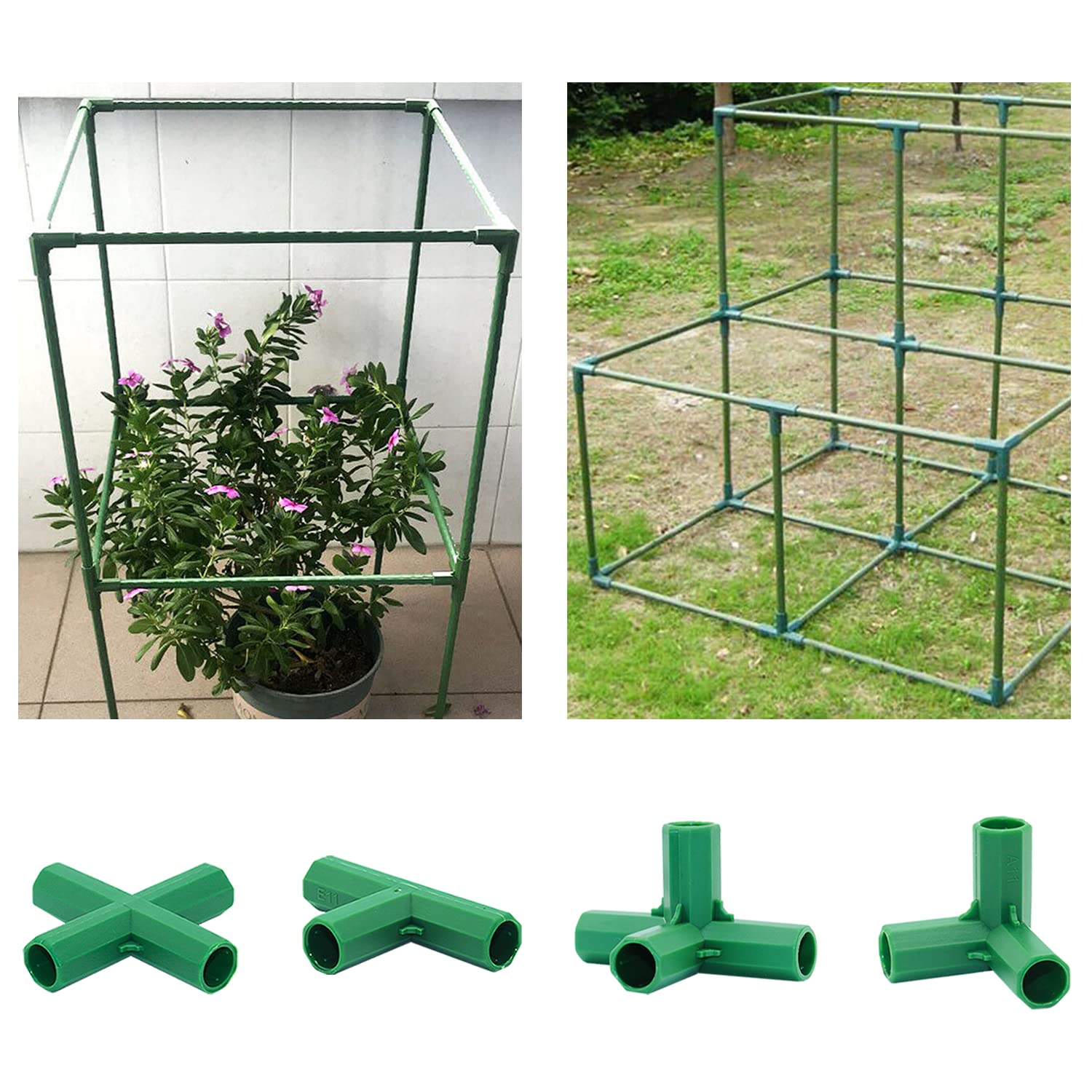 Bykswil 16mm Type B connector enables quick, secure grape trellis construction.