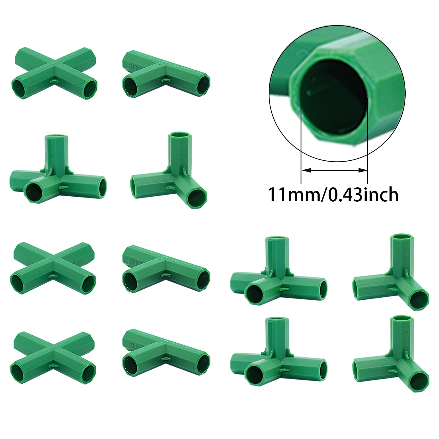 Bykswil greenhouse connector type B delivers secure, durable corner connections.