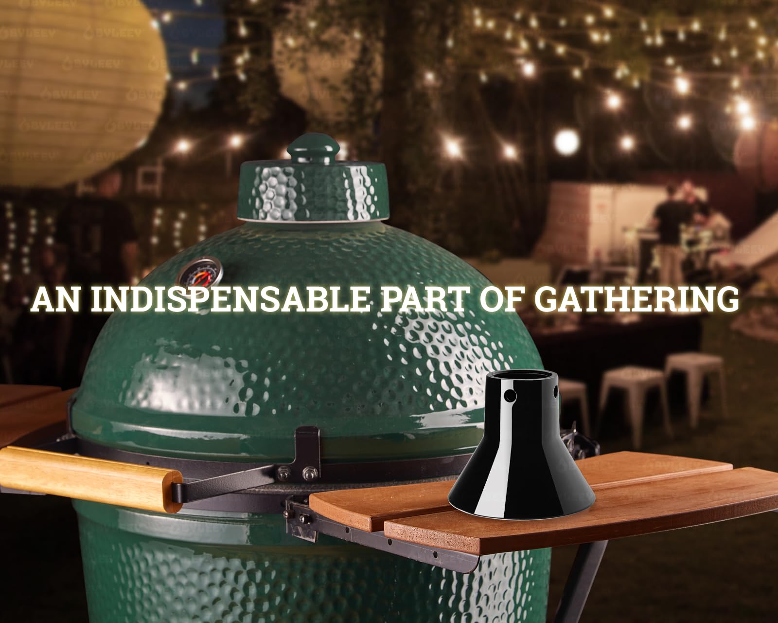 BYLEEY grill-ready ceramic roaster compatible with Traeger, Weber, and more