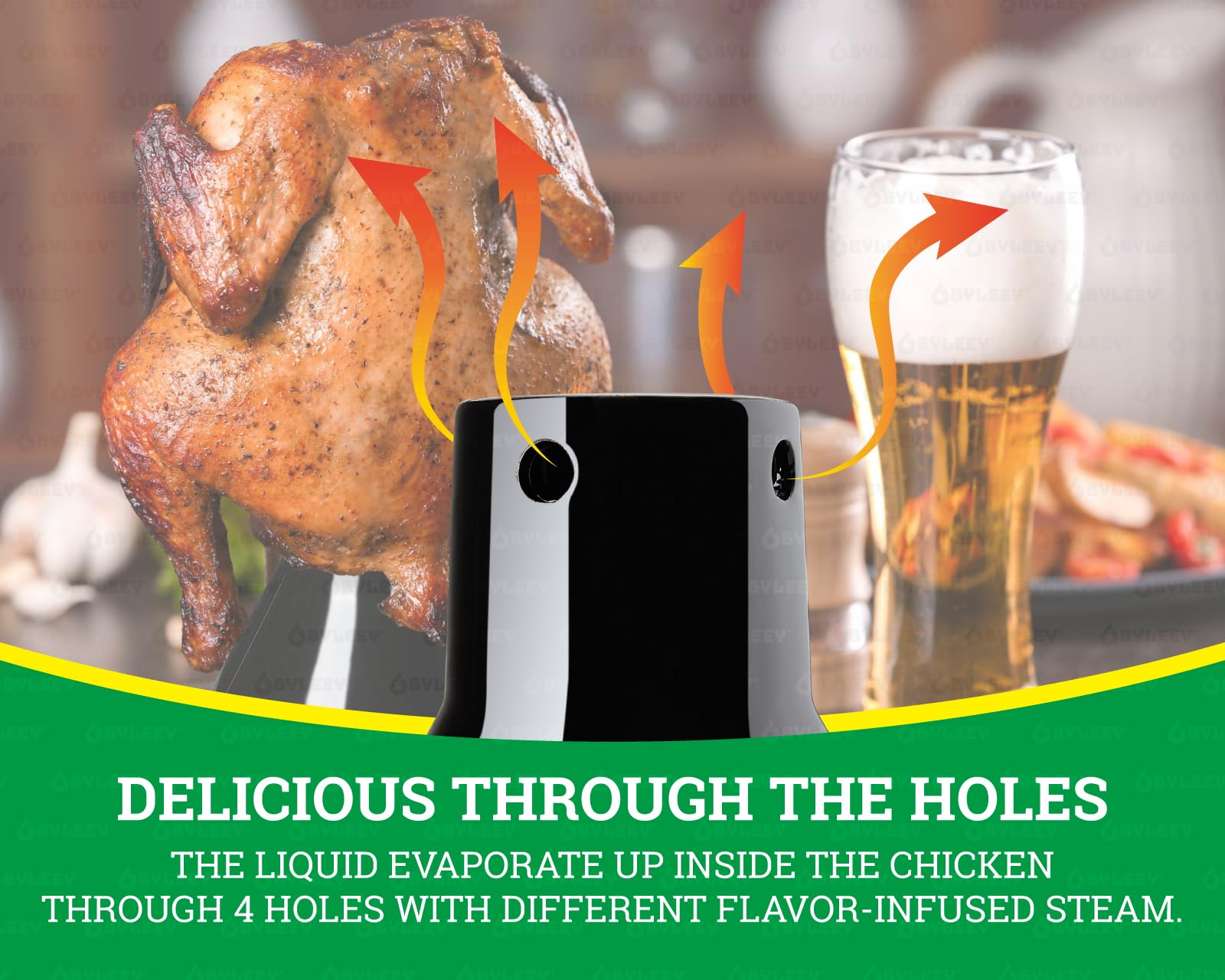 BYLEEY non-stick steamer holder cleans easily after grilling