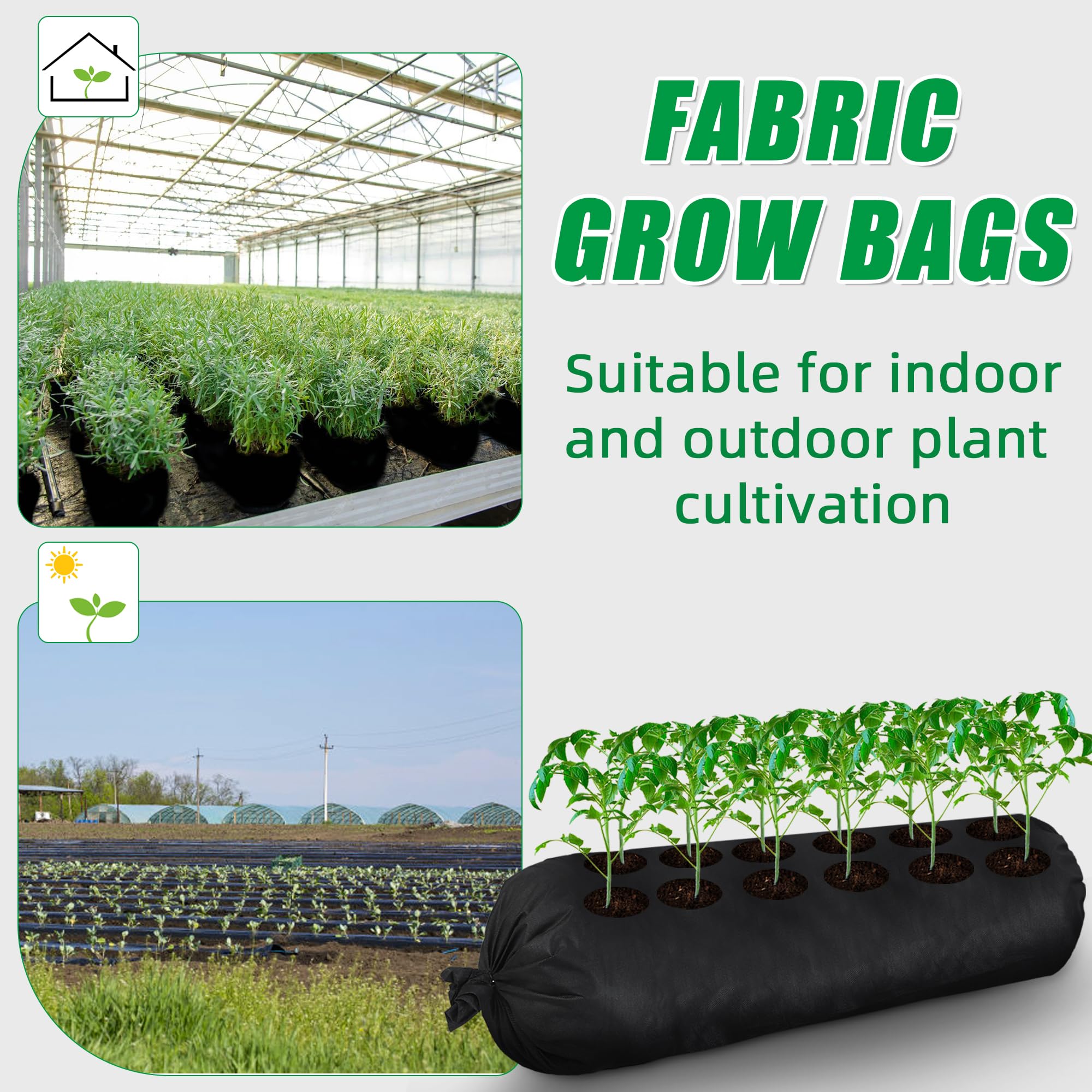 Bylion easy transplanting: cut holes to size and plant seedlings.