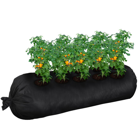 Bylion tubular fabric planter 10x10 inch promotes airflow for healthier roots.