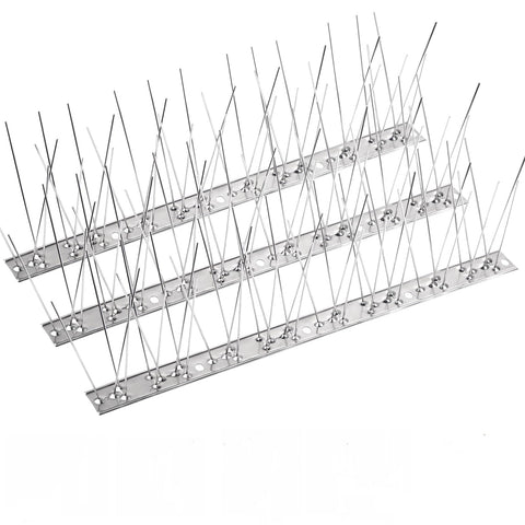 Bynccea bird spikes installed on a window sill deterring small birds while protecting surface cleanliness