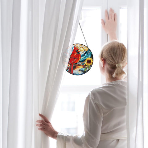 Byonique bird-friendly window decor helps reduce collisions while adding color