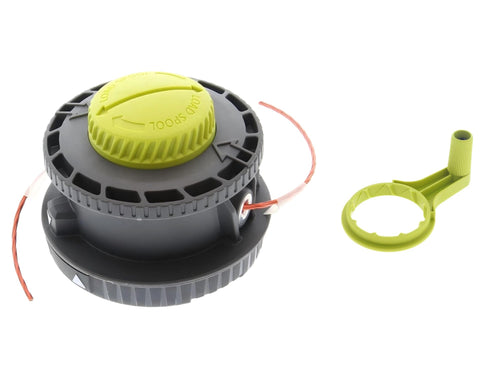 BYSOL Reel Easy+ head showing straight shaft compatibility for Ryobi trimmers