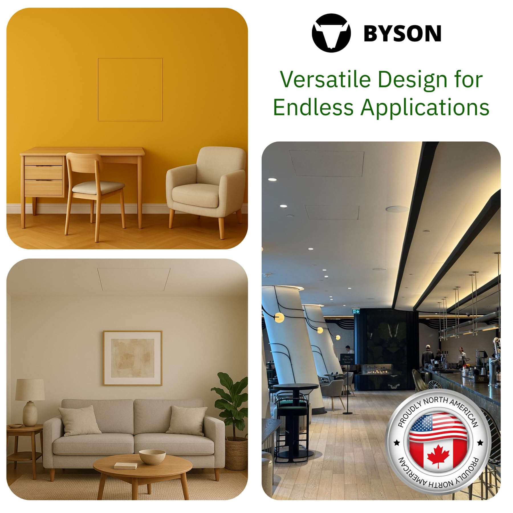 Byson drywall access panel 12x12 steel frame provides durable support.