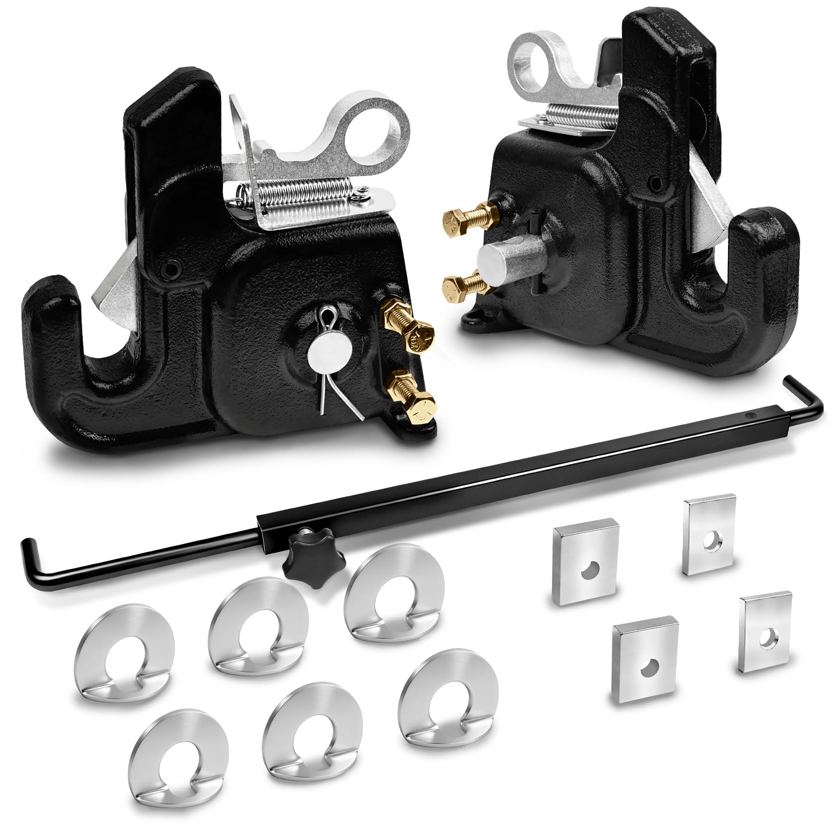BZ SUN Upgraded Cat 1 hitch—front view, showing quick connect capability for fast tool changes.