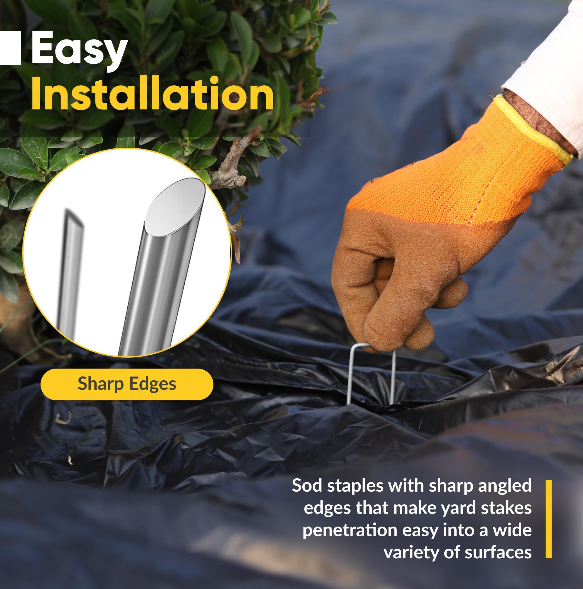 BzBirds rust-proof coating keeps stakes looking new after seasons.