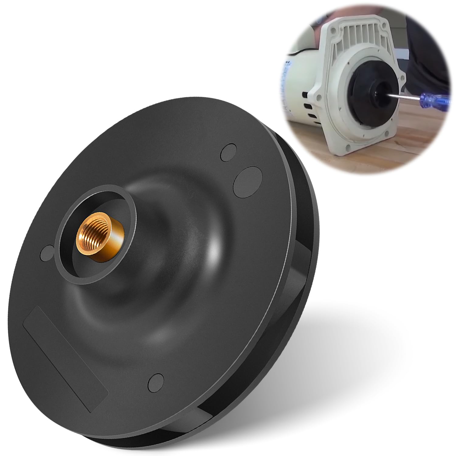 Bzcovac 073131 impeller enables quiet operation to reduce pool pump noise.