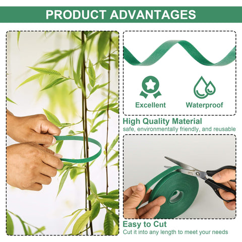 BZHYZKX tape demonstrates adjustable length for different plant sizes.