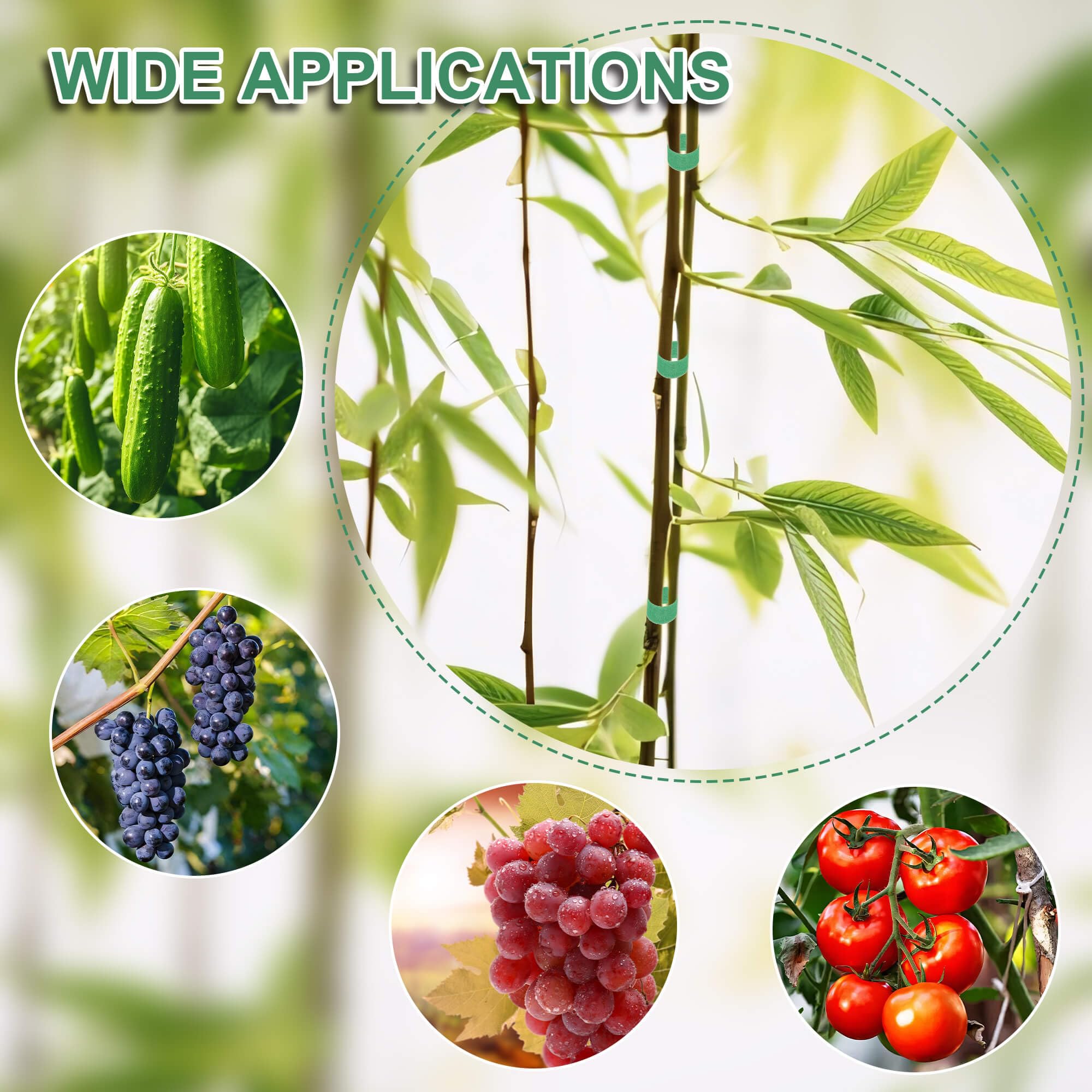 BZHYZKX non-slip grip keeps tape secure on plant stems.