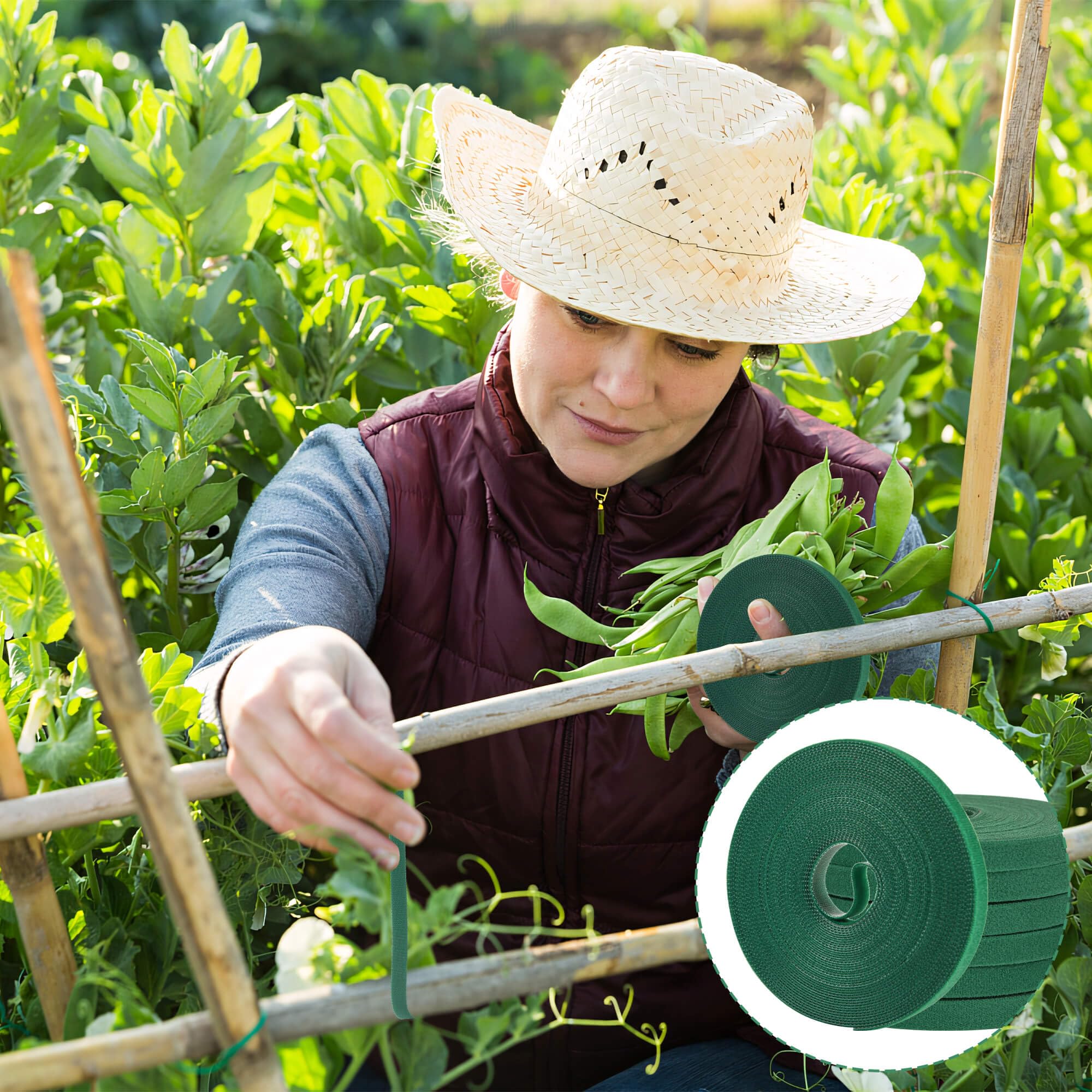 BZHYZKX six-roll kit provides a long-lasting garden tape supply.