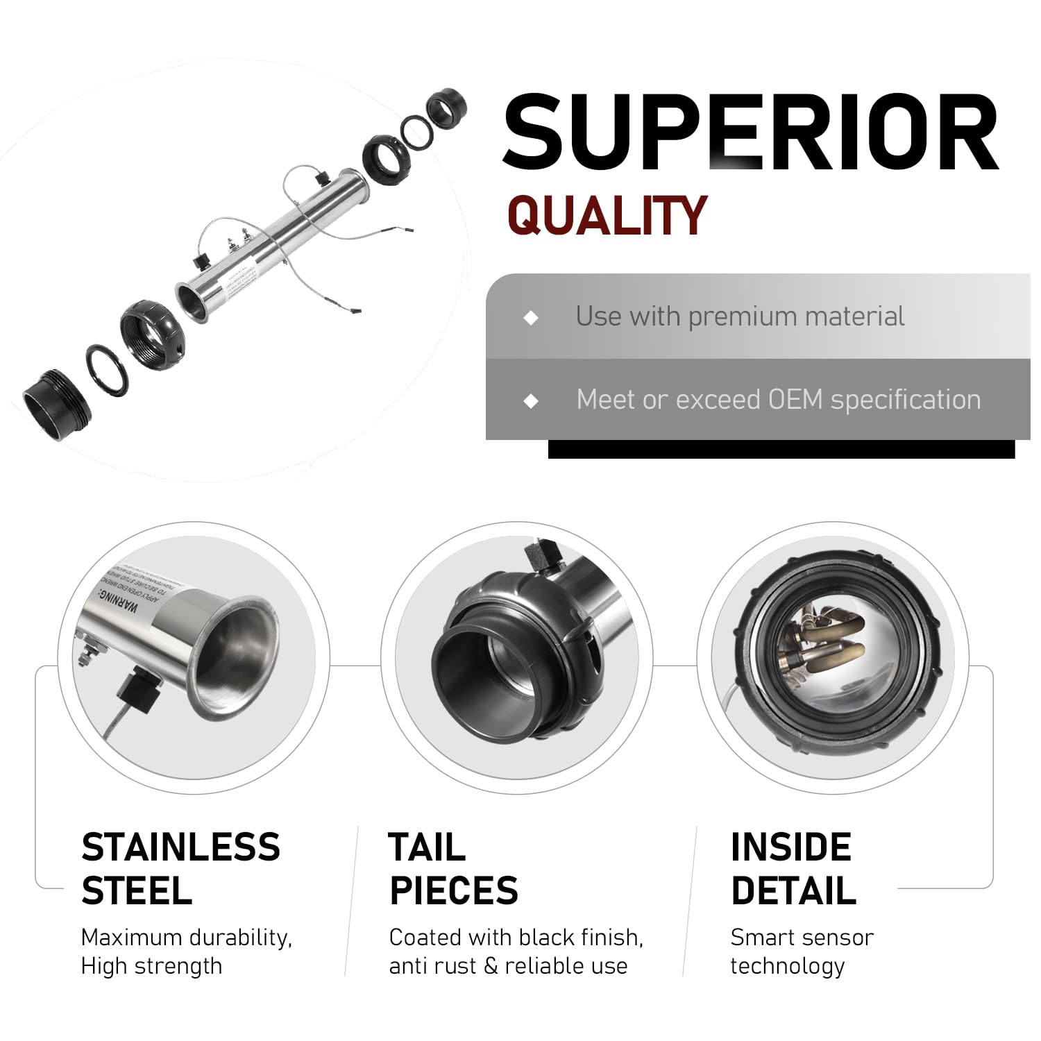 Bzsunway 15-inch manifold; precise flow and fitment.