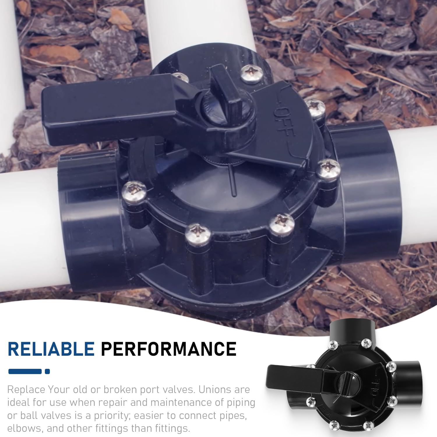Black finish on Bzsunway 4715 valve for corrosion resistance