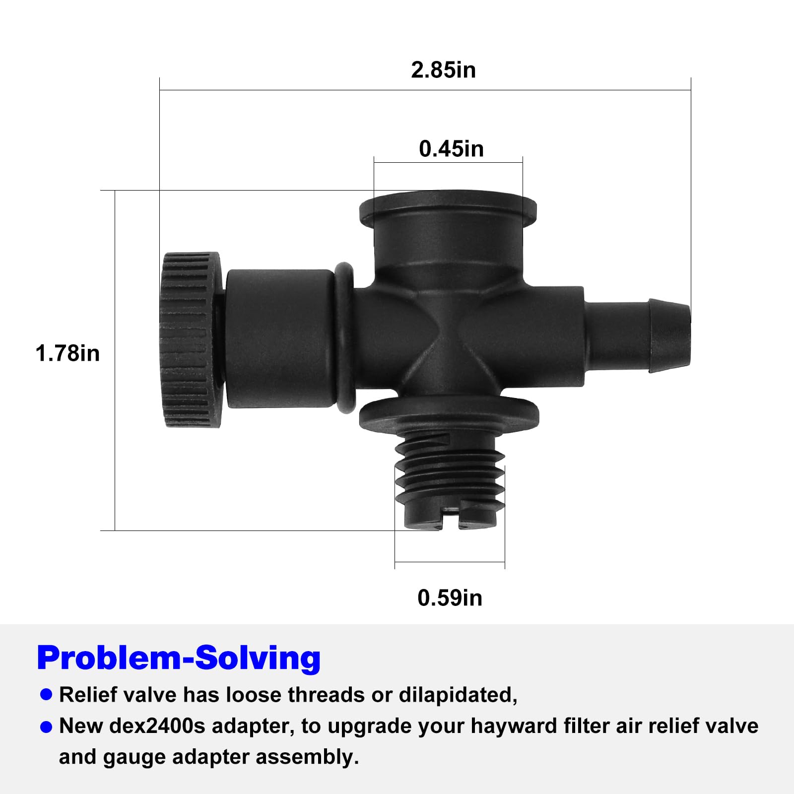 BZTT DEX2400S easy installation with rotating thread and O-ring seal for secure fitting.