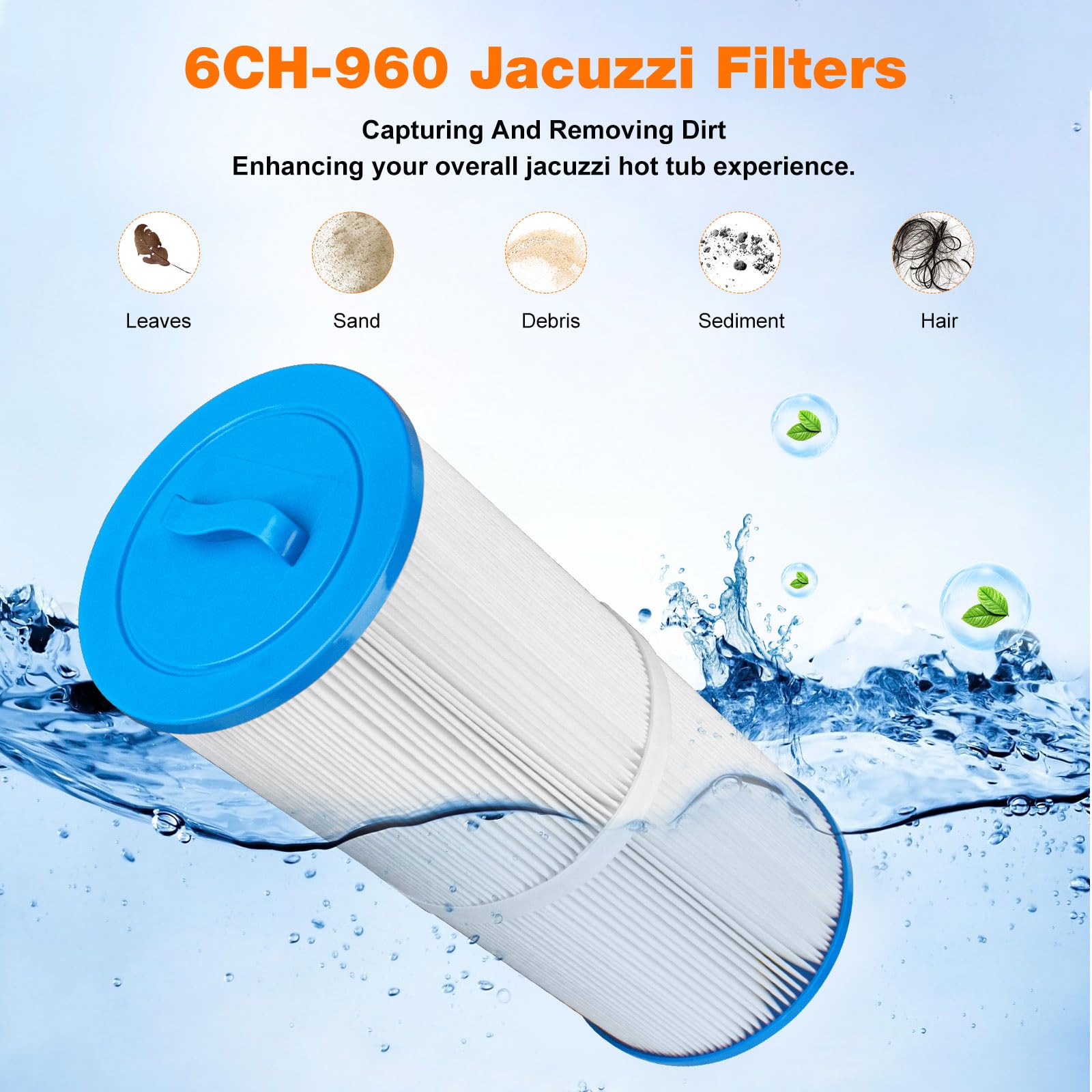 BZTT pleatco-replacement 6CH-960 aligns with compatible cartridges.