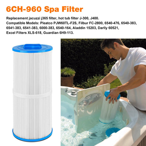 BZTT spa filter with closed-handle design for easy removal.