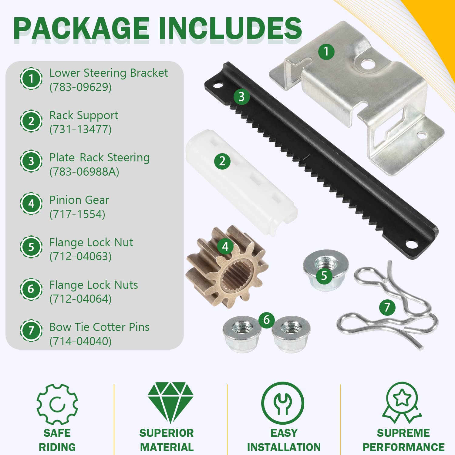 Bzumperyz nut 712-04063 provides secure mounting hardware