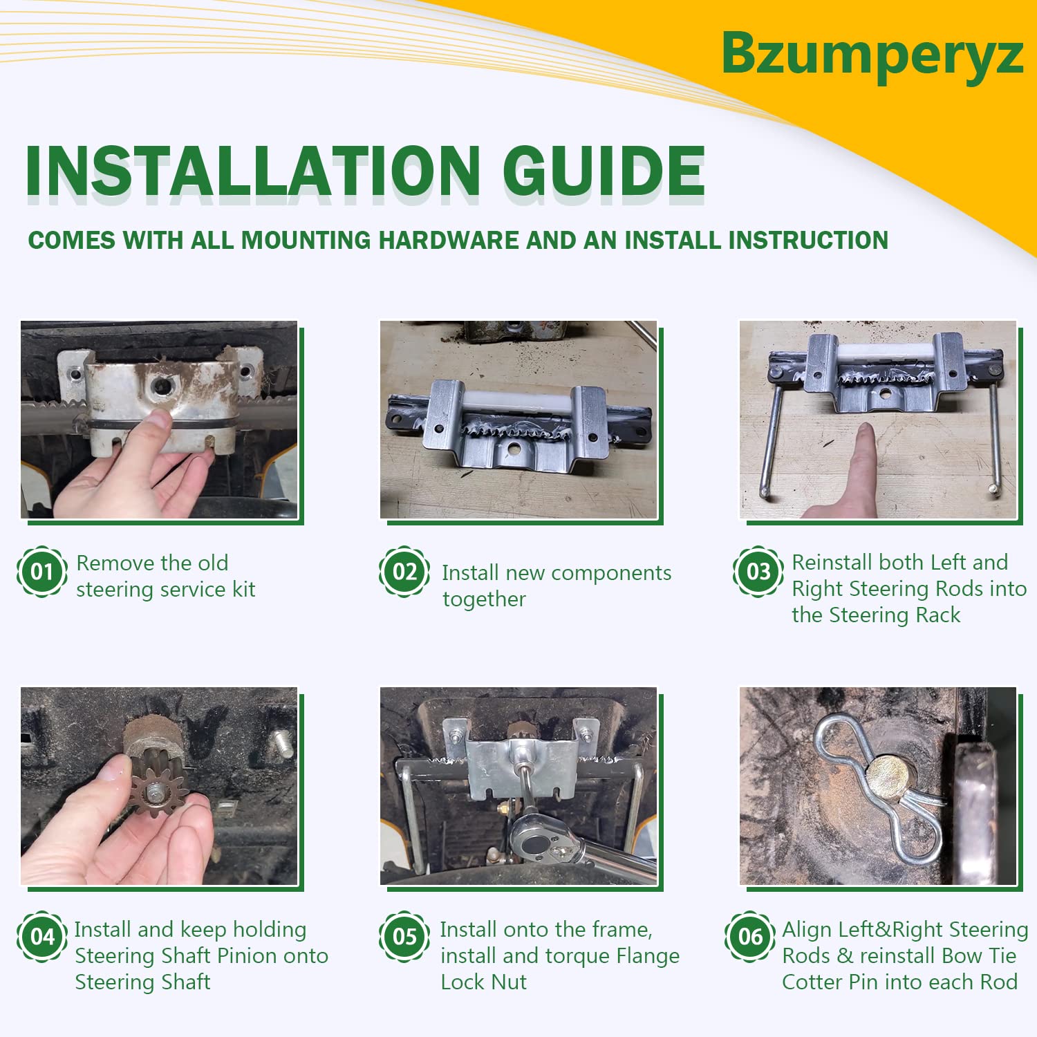 Bzumperyz pinion 717-1554 delivers responsive steering feel