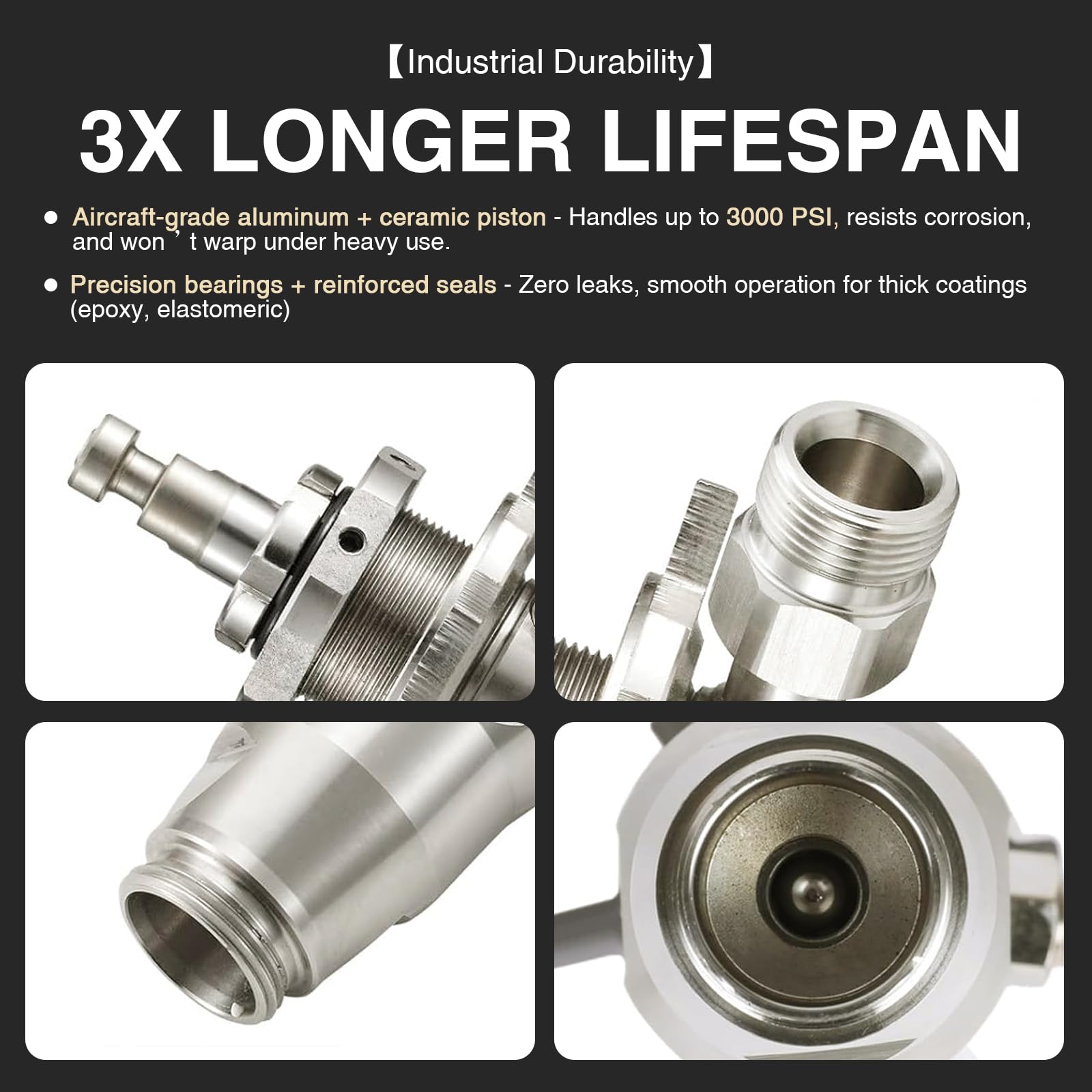 BZWBYFY 246428 stainless steel pump body offers durability.