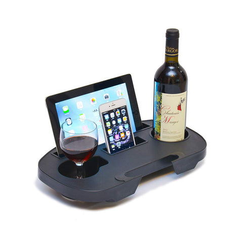 C-CHAIN Zero Gravity Chair Tray device slot holds phones or tablets securely