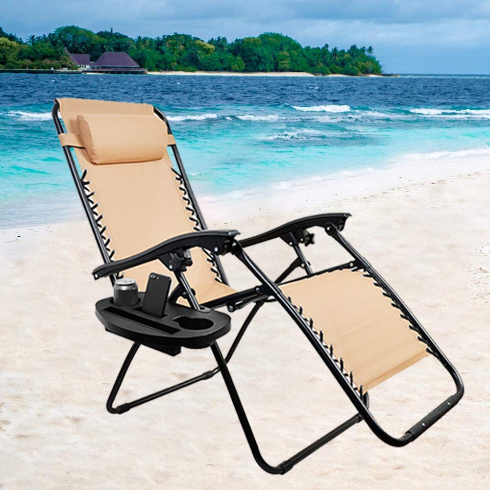 C-CHAIN Zero Gravity Chair Tray offers a wide-space upgrade for bigger phones and drinks