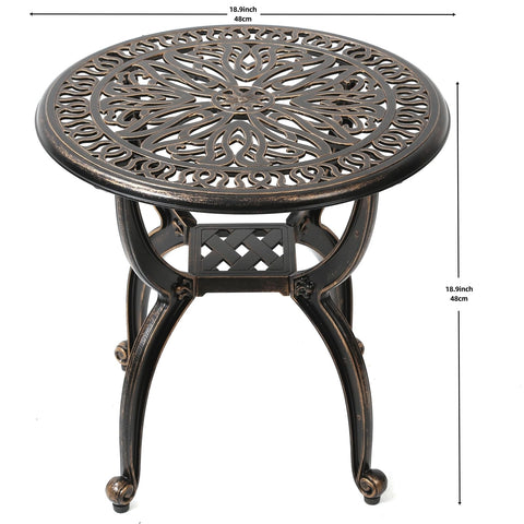 C G Patio Casa ornate floral pattern table highlighting intricate design for patio use
