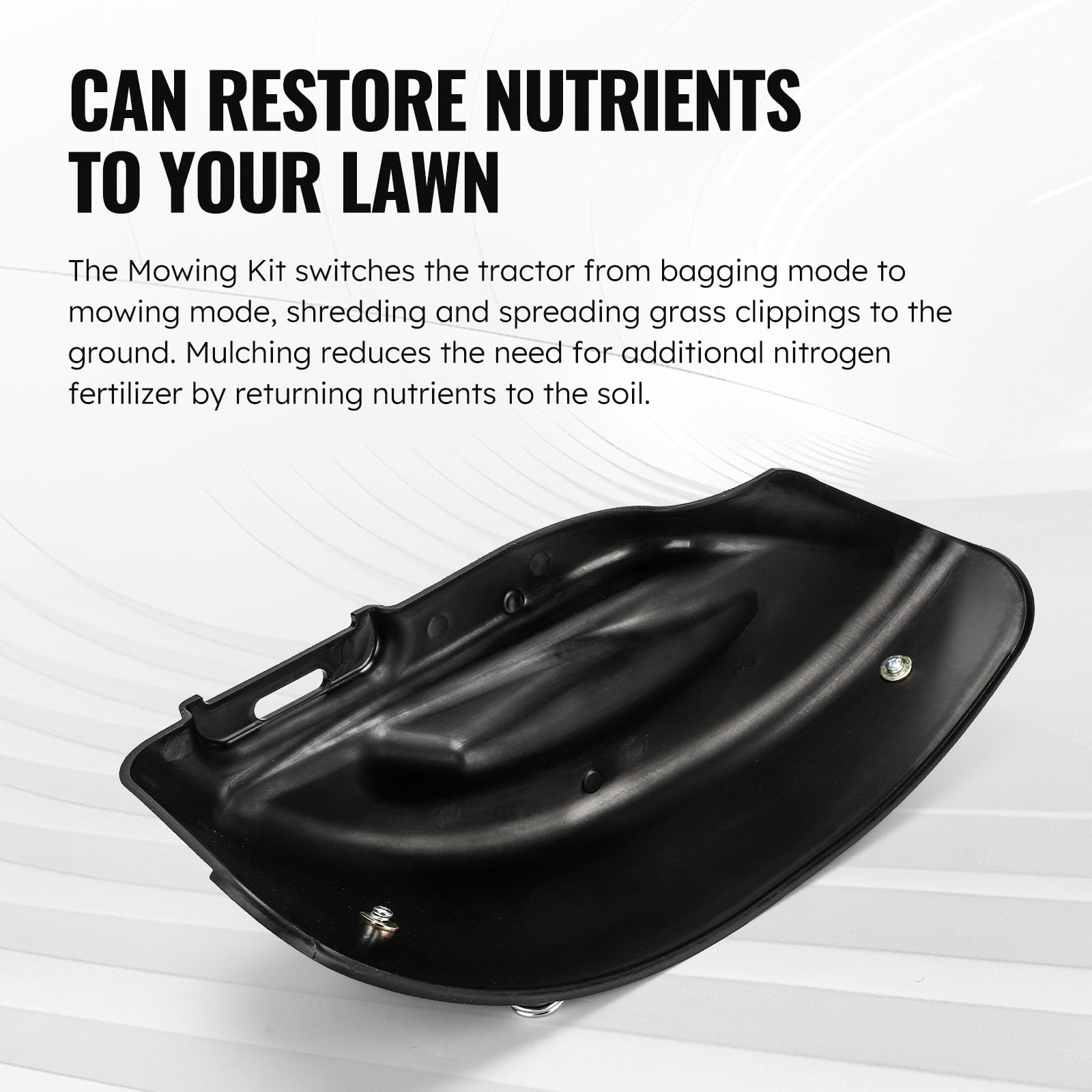 C-Tzu water-resistant mulch cover material protects deck