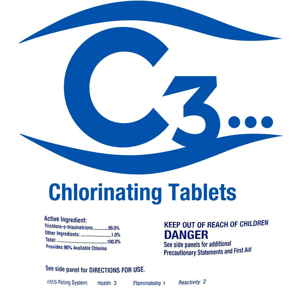 C3... one-inch tablets designed for automatic chlorinators.
