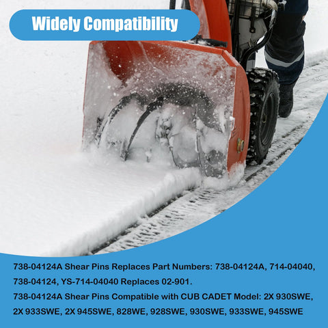 Caalii snowblower parts pack, versatile compatibility with Troy-Bilt and Cub Cadet