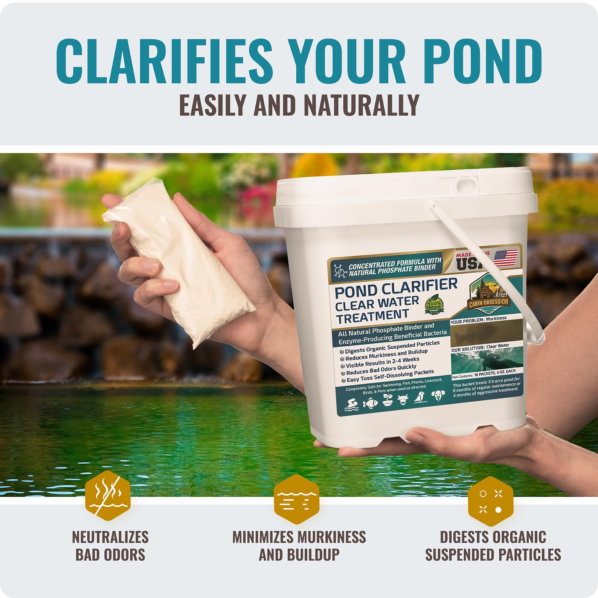 Cabin Obsession Safe for fish and pets when used as directed