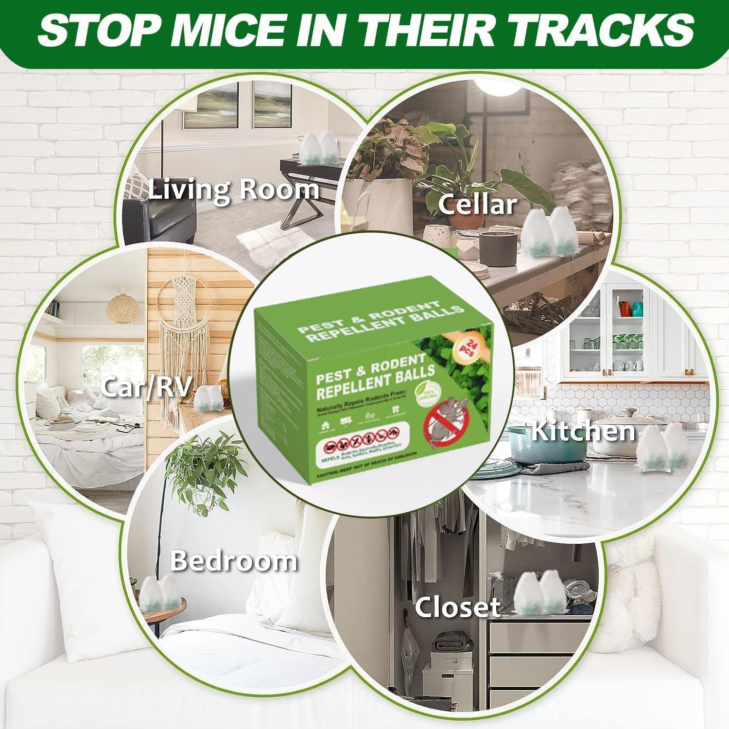 CACUTUSGO clean protection image conveys mess-free pest deterrence