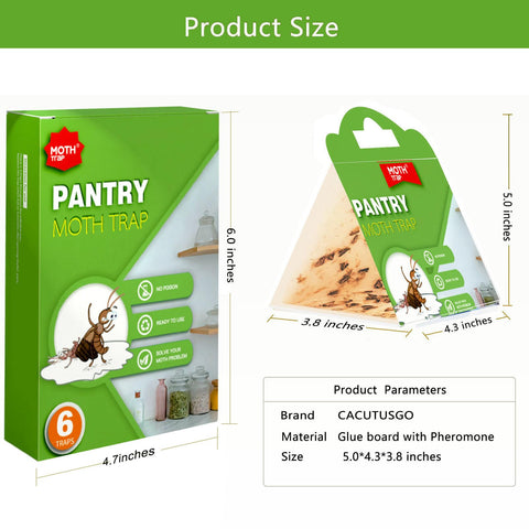 CACUTUSGO pheromone lure attracts male pantry moths for activity tracking