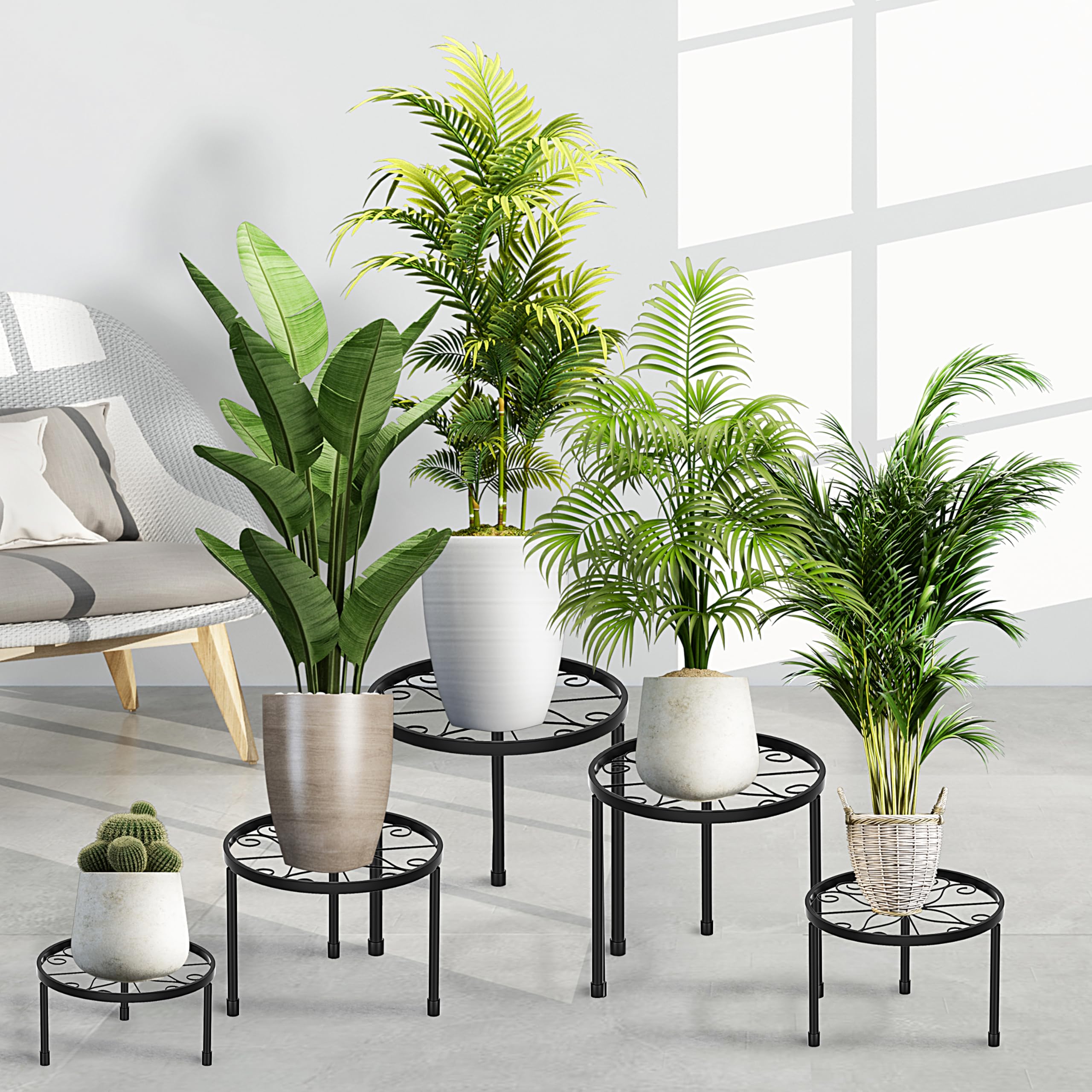 CADANI different-size-stands fit various pots in stylish arrangements