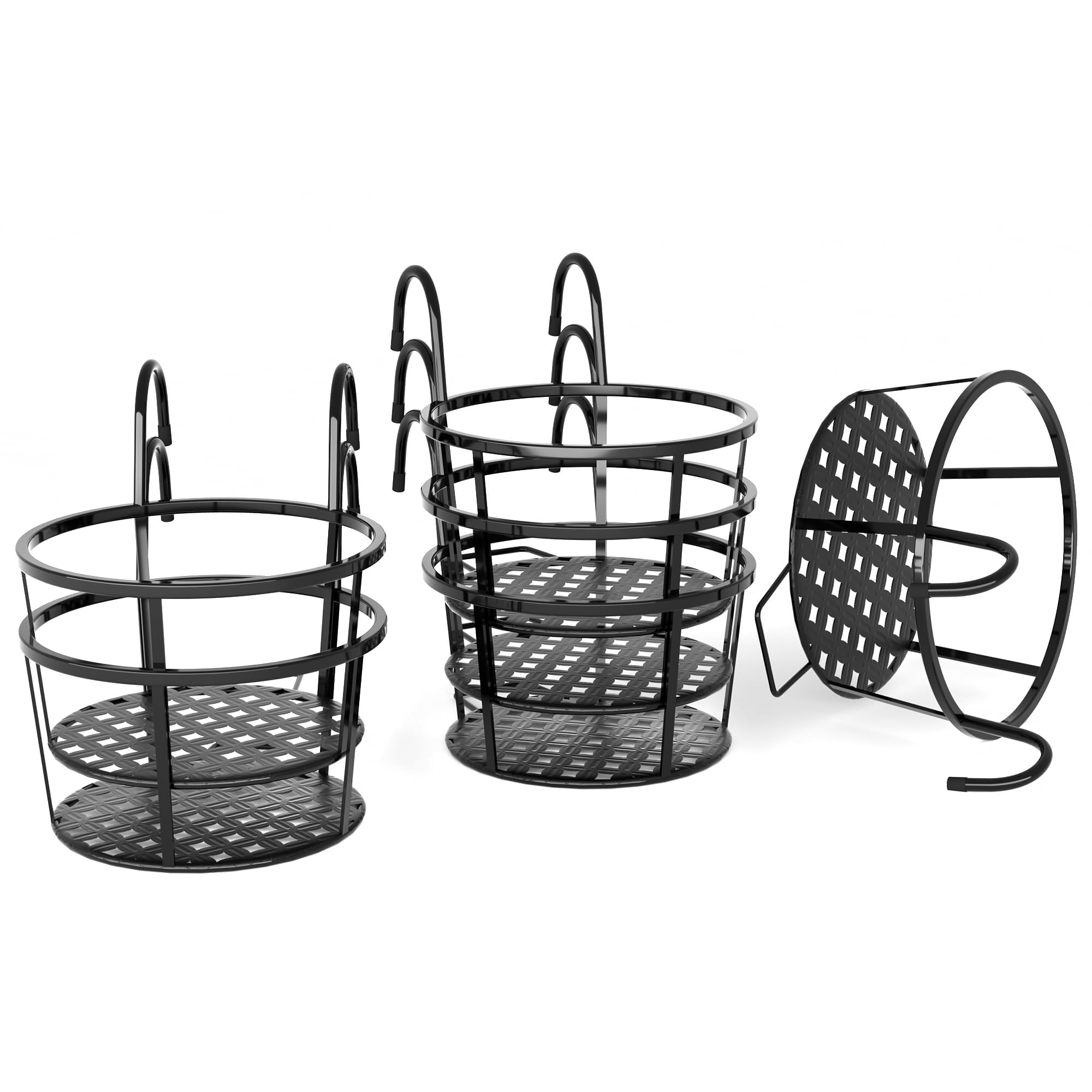 CADANI six-pack rail planters suit balconies and fences.
