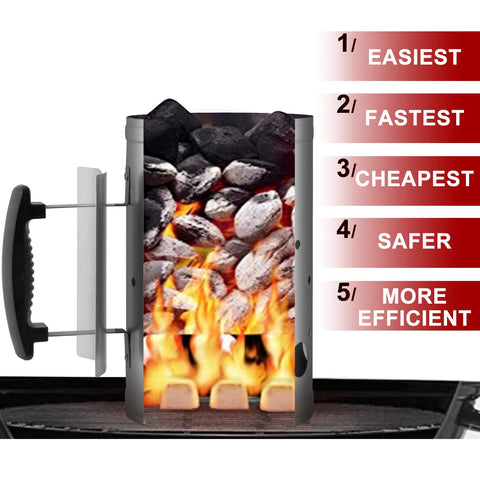 CADARA chain nylon handle and heat shield for safe use during ignition.