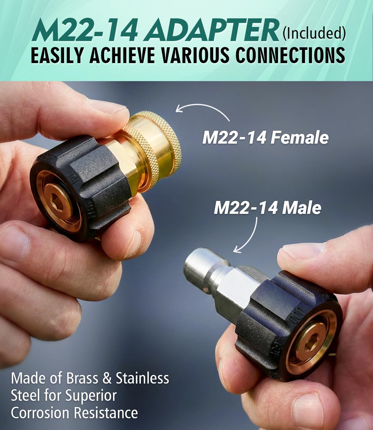 CADEGUO rust resistant brass fittings ensure durable connections