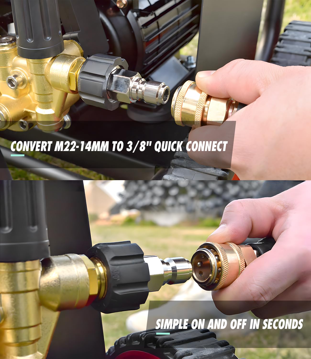 CADEGUO flexible hose bends around corners with minimal kinking