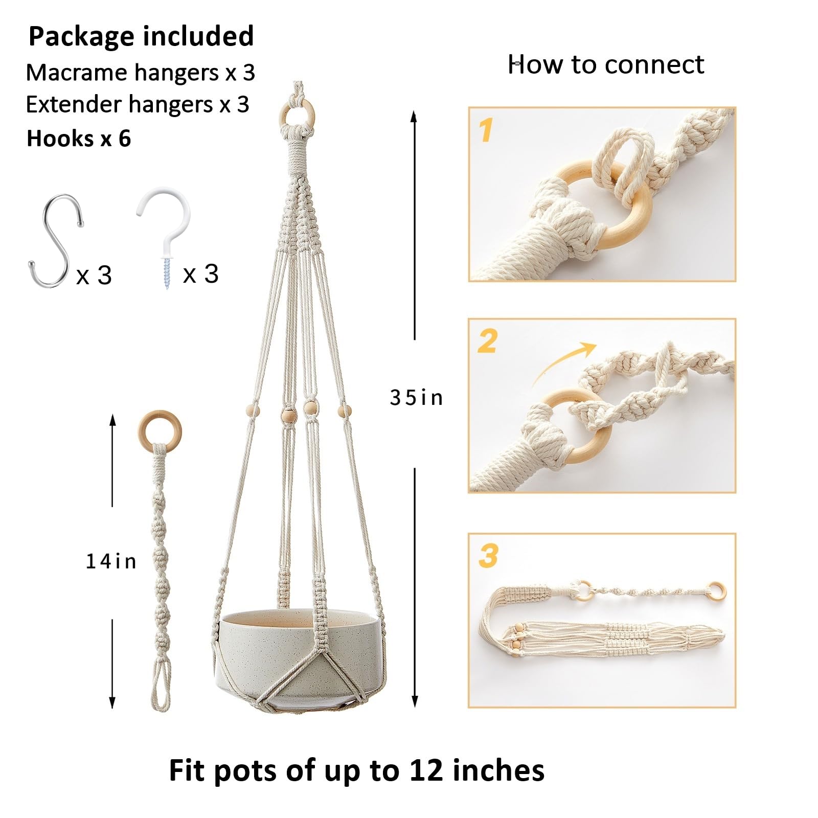 CADNLY indoor-outdoor plant hanger demonstrates versatile, decorative plant mounting.