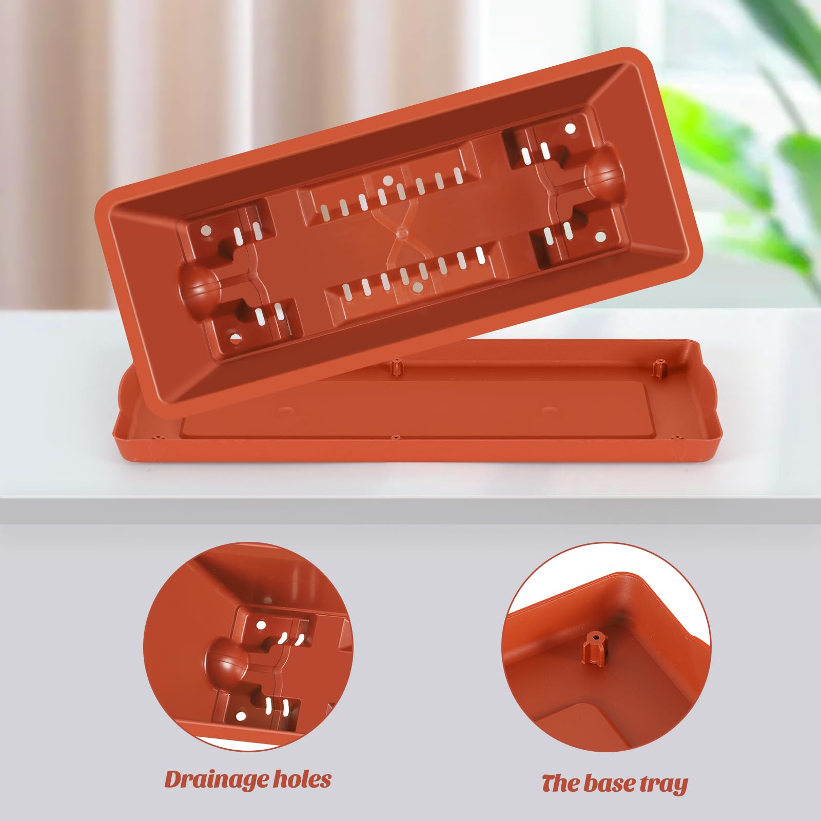 CADUKE bottom drainage tray promotes healthy moisture and airflow.