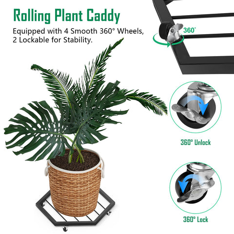CADUKE durable metal parts ensure long lasting plant helper.