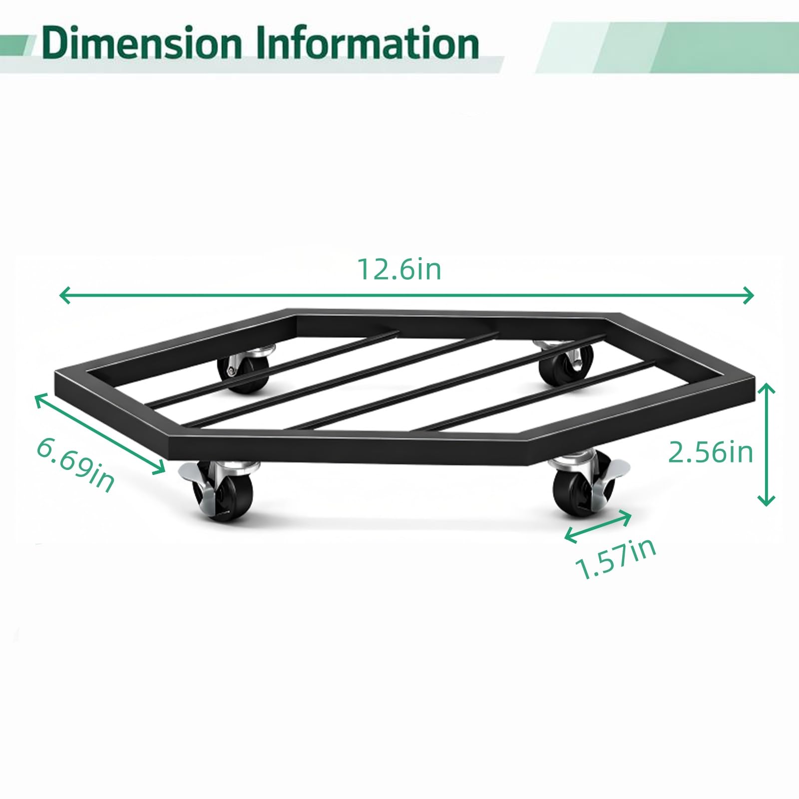 CADUKE hexagonal plant stand saves space while fitting neatly into corners.