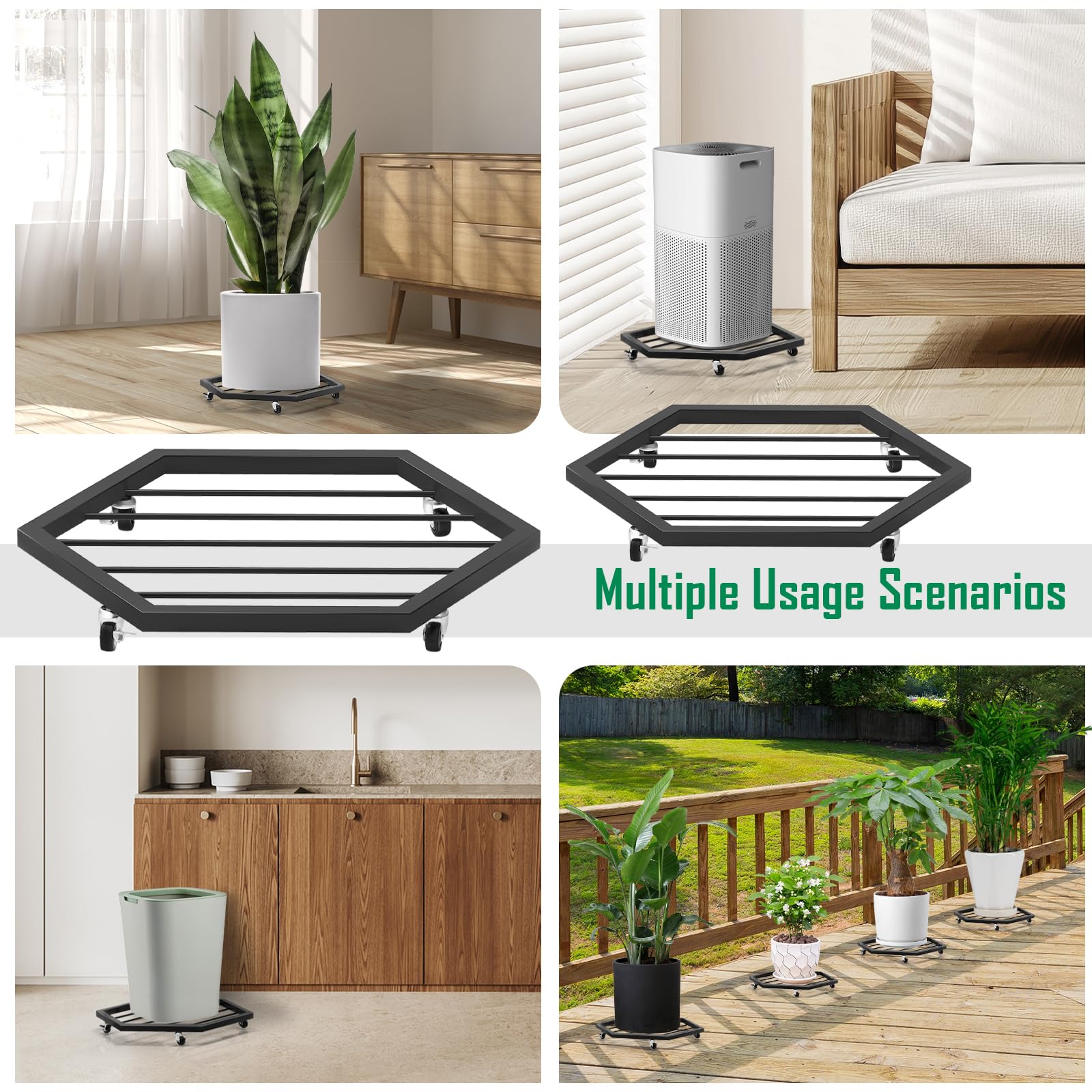 CADUKE indoor outdoor versatility supports plants on balconies, decks, and porches.