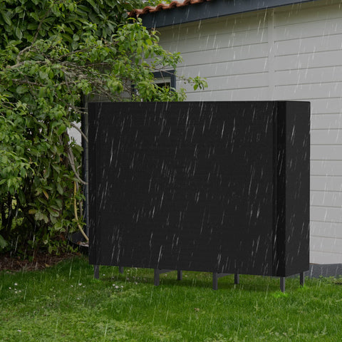 CADUKE outdoor firewood rack frame in a yard setting