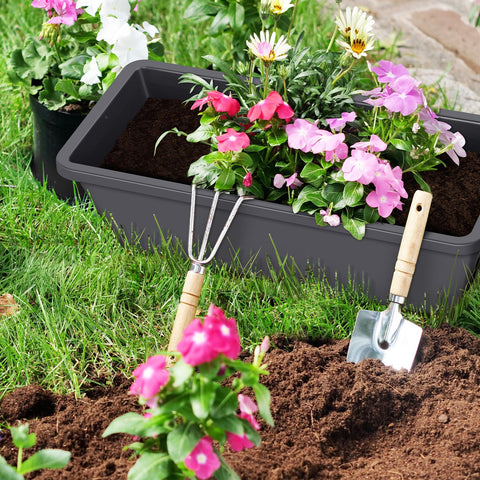 CADUKE planter box water drainage design with bottom vent holes.