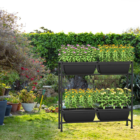 CADUKE raised garden bed container dimensions for root space